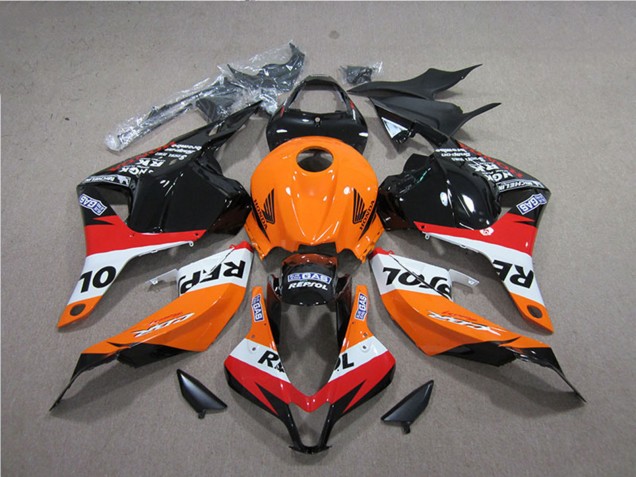 Billige Orange Weiß Rot Glänzendes Schwarz Repsol 2009-2012 Honda CBR600RR Abs Verkleidungen