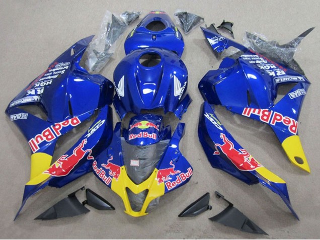 Billige Blau Gelb Red Bull 2009-2012 Honda CBR600RR Motorrad Verkleidung