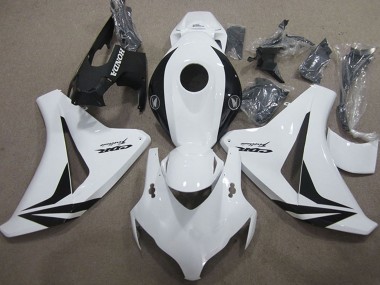 Billige Honda CBR1000RR Motorrad Verkleidung 2008-2011 - Weiss Glanzendes Schwarz Fireblade
