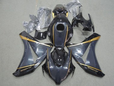 Billige Dunkel Blau Gold Glänzendes Schwarz Fireblade 2008-2011 Honda CBR1000RR Motorrad Verkleidung