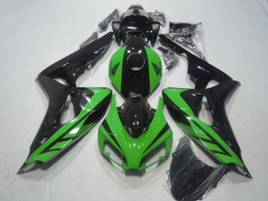 Billige Grün Glänzendes Schwarz 2006-2007 Honda CBR1000RR Motorrad Verkleidung