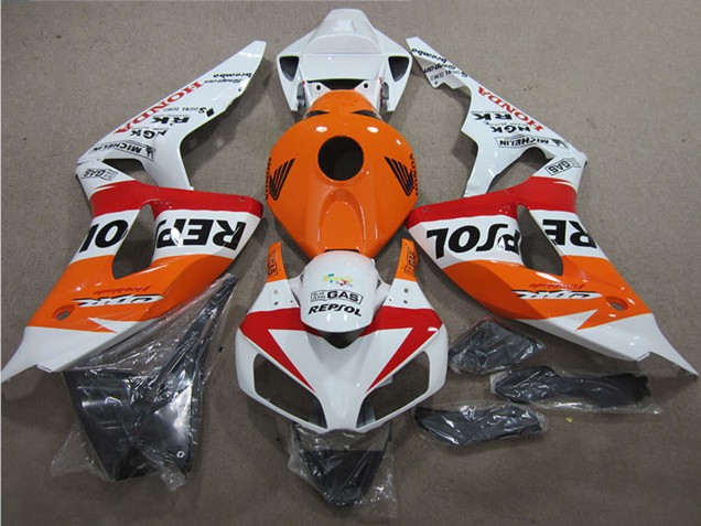 Billige Weiß Orange Rot Schwarz Repsol 2006-2007 Honda CBR1000RR Motorrad Verkleidung