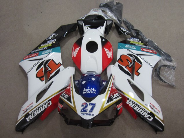 Billige Weiß Rot Blau Glänzendes Schwarz 27 Contrainer IT Carrera 2004-2005 Honda CBR1000RR Motorrad Verkleidung