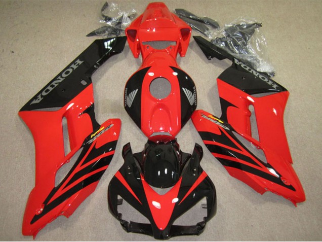 Billige Honda CBR1000RR Motorrad Verkleidung 2004-2005 - Rot Glanzendes Schwarz Fireblade