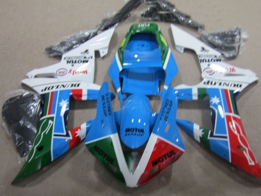 Billige Weiß Blau Rot Grün Motul 2004-2005 Honda CBR1000RR Motorrad Verkleidung