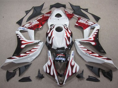 Billige Weiß Rot Glänzendes Schwarz Flamme Hai 2004-2005 Honda CBR1000RR Motorrad Verkleidung