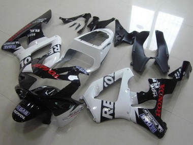 Billige Weiß Glänzendes Schwarz Rot Repsol 2000-2001 Honda CBR900RR 929 Motorrad Verkleidung