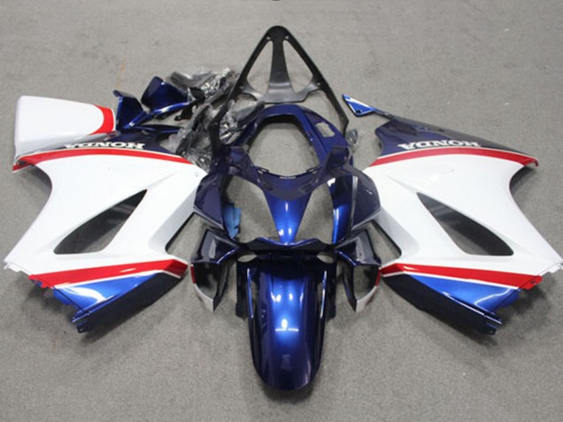 Billige Honda VFR 800 Motorrad Verkleidung 2002-2013 - Weiss Blau Rot