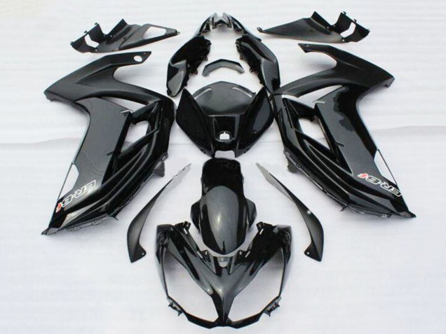 Billige Glänzendes Schwarz mit Aufkleber 2012-2014 Kawasaki ER6F Motorrad Verkleidung