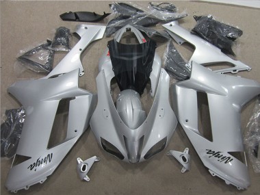 Billige Silber 2007-2008 Kawasaki ZX6R Motorrad Verkleidung