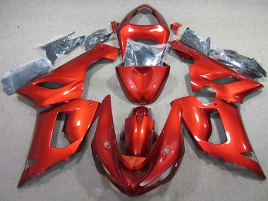 Billige Rot 2005-2006 Kawasaki ZX6R Motorrad Verkleidung