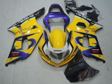 Billige Gelb Lila Schwarz 2001-2003 Suzuki GSXR 600 Motorrad Verkleidung