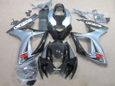 Billige Grau Glänzendes Schwarz 2006-2007 Suzuki GSXR 600 Motorrad Verkleidung