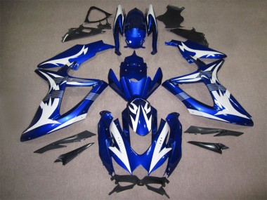 Billige Weiß Blau 2008-2010 Suzuki GSXR 600 Motorrad Verkleidung