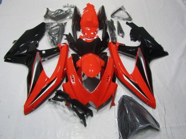 Billige Rot Schwarz 2008-2010 Suzuki GSXR 600 Motorrad Verkleidung