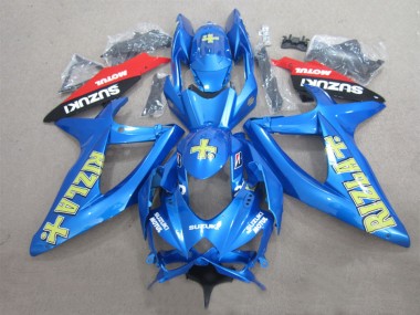 Billige Blau Gelb Rot Schwarz Rizla Motul 2008-2010 Suzuki GSXR 600 Motorrad Verkleidung
