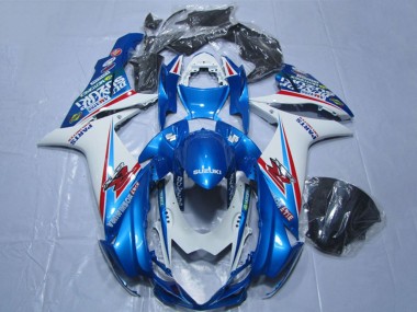 Billige Blau Weiß 2011-2024 Suzuki GSXR 600 Motorrad Verkleidung
