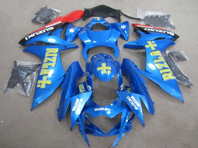 Billige Blau Gold Rizla 2011-2024 Suzuki GSXR 600 Motorrad Verkleidung