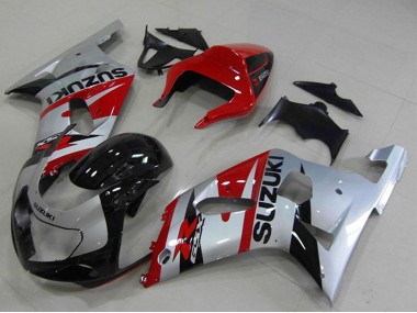 Billige Rot Silber Schwarz 2001-2003 Suzuki GSXR 750 Motorrad Verkleidung