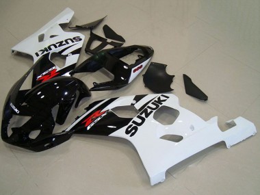 Billige Glänzendes Schwarz Weiß Rot 2004-2005 Suzuki GSXR 750 Motorrad Verkleidung