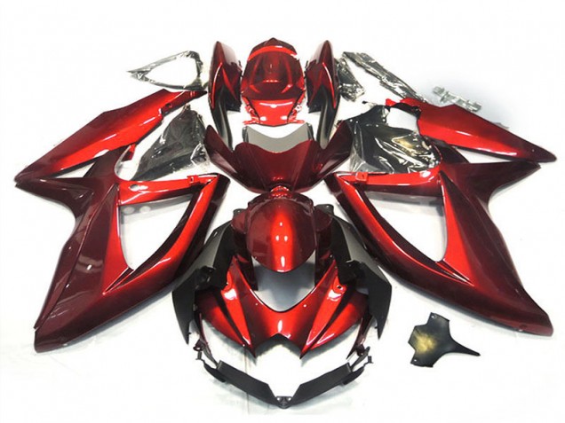 Billige Glänzendes Rot 2008-2010 Suzuki GSXR 750 Motorrad Verkleidung