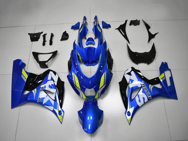 Billige Blau Weiß Grün 2017-2024 Suzuki GSXR 1000 Motorrad Verkleidung
