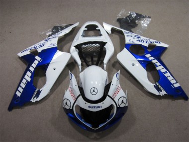 Billige Weiß Blau Jordan Motul 2000-2002 Suzuki GSXR 1000 Motorrad Verkleidung