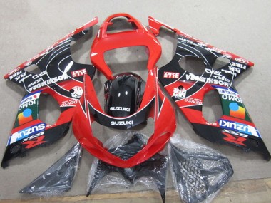 Billige Suzuki GSXR 1000 Motorrad Verkleidung 2000-2002 - Rot Schwarz Blau Denso