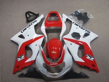 Billige Weiß Rot 2003-2004 Suzuki GSXR 1000 Motorrad Verkleidung