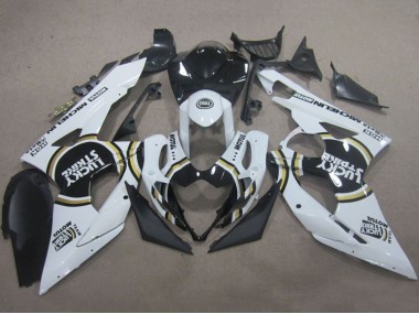 Billige Weiß Schwarz Lucky Strike Motul 2005-2006 Suzuki GSXR 1000 Motorrad Verkleidung