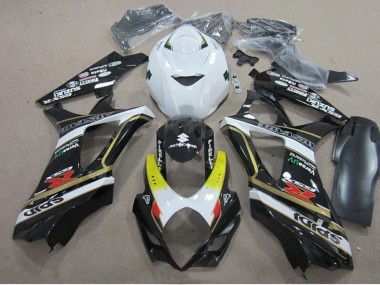 Billige Weiß Gelb Rot Schwarz 2007-2008 Suzuki GSXR 1000 Motorrad Verkleidung
