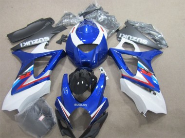 Billige Weiß Blau Rot 2007-2008 Suzuki GSXR 1000 Motorrad Verkleidung