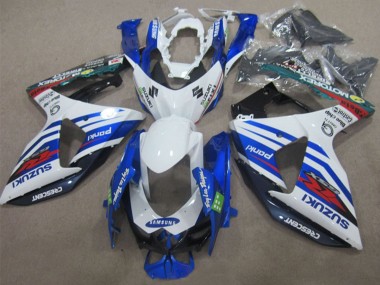 Billige Weiß Blau Rot Samsung 2009-2016 Suzuki GSXR 1000 Motorrad Verkleidung