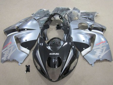 Billige Matt Schwarz Silber 1996-2007 Suzuki GSXR 1300 Hayabusa Motorrad Verkleidung