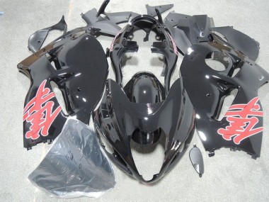 Billige Glänzendes Schwarz Rot Aufkleber 1996-2007 Suzuki GSXR 1300 Hayabusa Motorrad Verkleidung