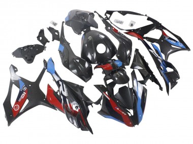 Billige Blau Rot Carbonfaser 2023-2024 BMW S1000RR Motorrad Verkleidung
