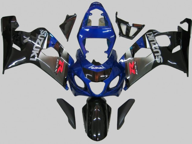 Billige Blau Grau Glänzendes Schwarz 2004-2005 Suzuki GSXR 600/750 Motorrad Verkleidung