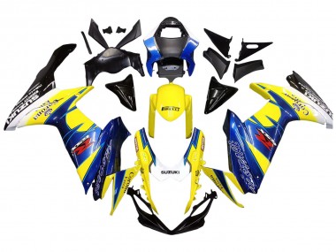 Billige Gelb Blau Weiß Schwarz Corona Extra Alstare 2011-2024 Suzuki GSXR 600/750 Motorrad Verkleidung