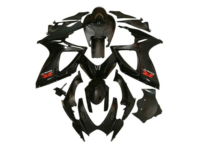 Billige Glänzendes Schwarz 2006-2007 Suzuki GSXR 600/750 Motorrad Verkleidung