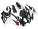 Billige Schwarz Weiß Carbonfaser Stil 2006-2007 Suzuki GSXR 600/750 Motorrad Verkleidung