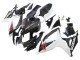 Billige Schwarz Weiß Carbonfaser Stil 2006-2007 Suzuki GSXR 600/750 Motorrad Verkleidung