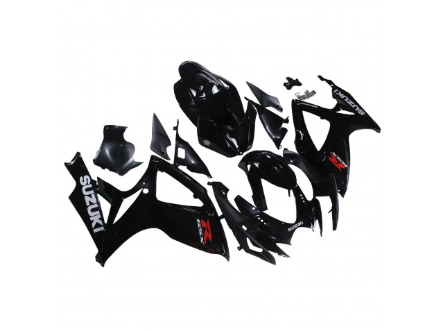 Billige Glänzendes Schwarz 2006-2007 Suzuki GSXR 600/750 Motorrad Verkleidung
