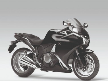 Billige Glänzendes Schwarz 2010-2014 Honda VFR 1200 Motorrad Verkleidung
