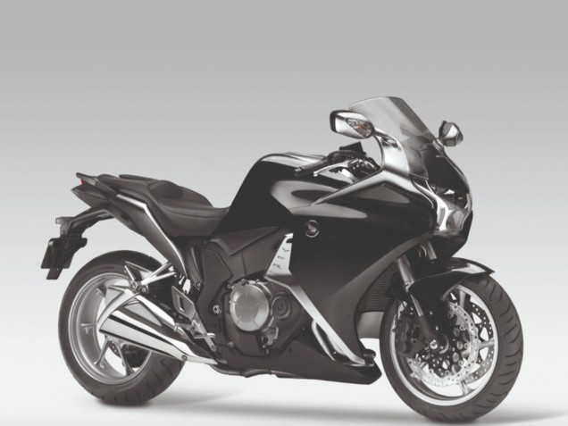 Billige Glänzendes Schwarz 2010-2014 Honda VFR 1200 Motorrad Verkleidung