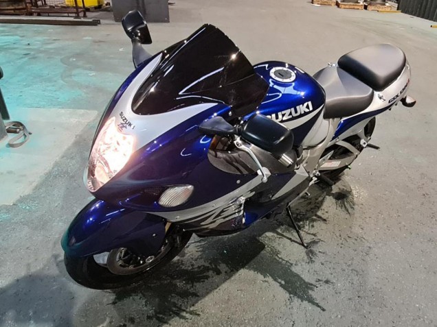 Billige Blau Weiß 1996-2007 Suzuki GSXR 1300 Hayabusa Motorrad Verkleidung