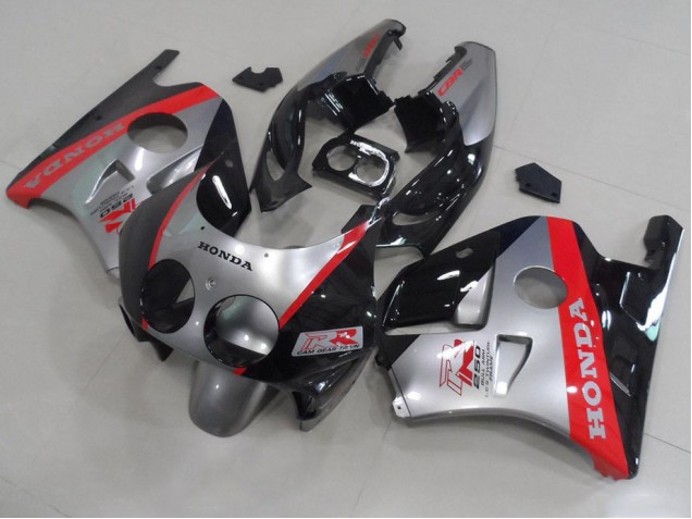 Billige Silber Schwarz Rot CBR 250 RR MC22 1991-1998 Motorrad Verkleidungen