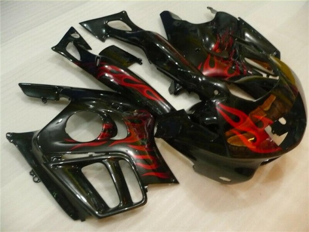 Billige Schwarz rote Flamme CBR 600 F3 1995-1998 Motorrad Verkleidung