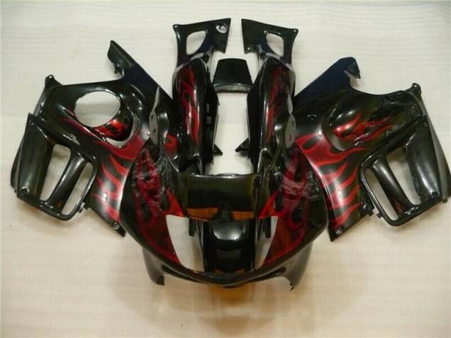 Billige Schwarz rote Flamme CBR 600 F3 1995-1998 Motorrad Verkleidung