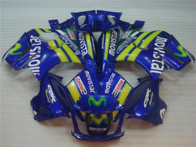 Billige Blaus Movistar Castrol CBR 600 F3 1995-1998 Motorrad Verkleidungen
