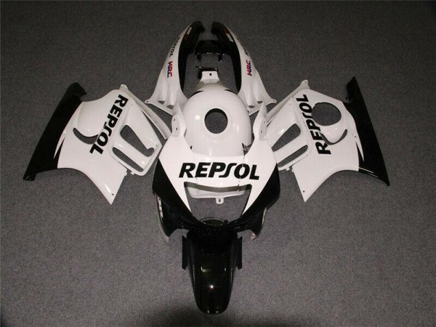 Billige Weiß Schwarz Repsol CBR 600 F3 1995-1998 Motorrad Verkleidungen
